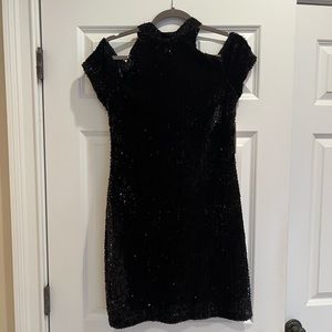 Boston Proper black sequin party dress size ten